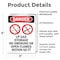 Signmission LP Gas Storage No Smoking Danger Sign, Vinyl Decal, 3.5in W x 5in L, 2PK OS-2PACK-DS-D-35-V-1444 - alternate 2